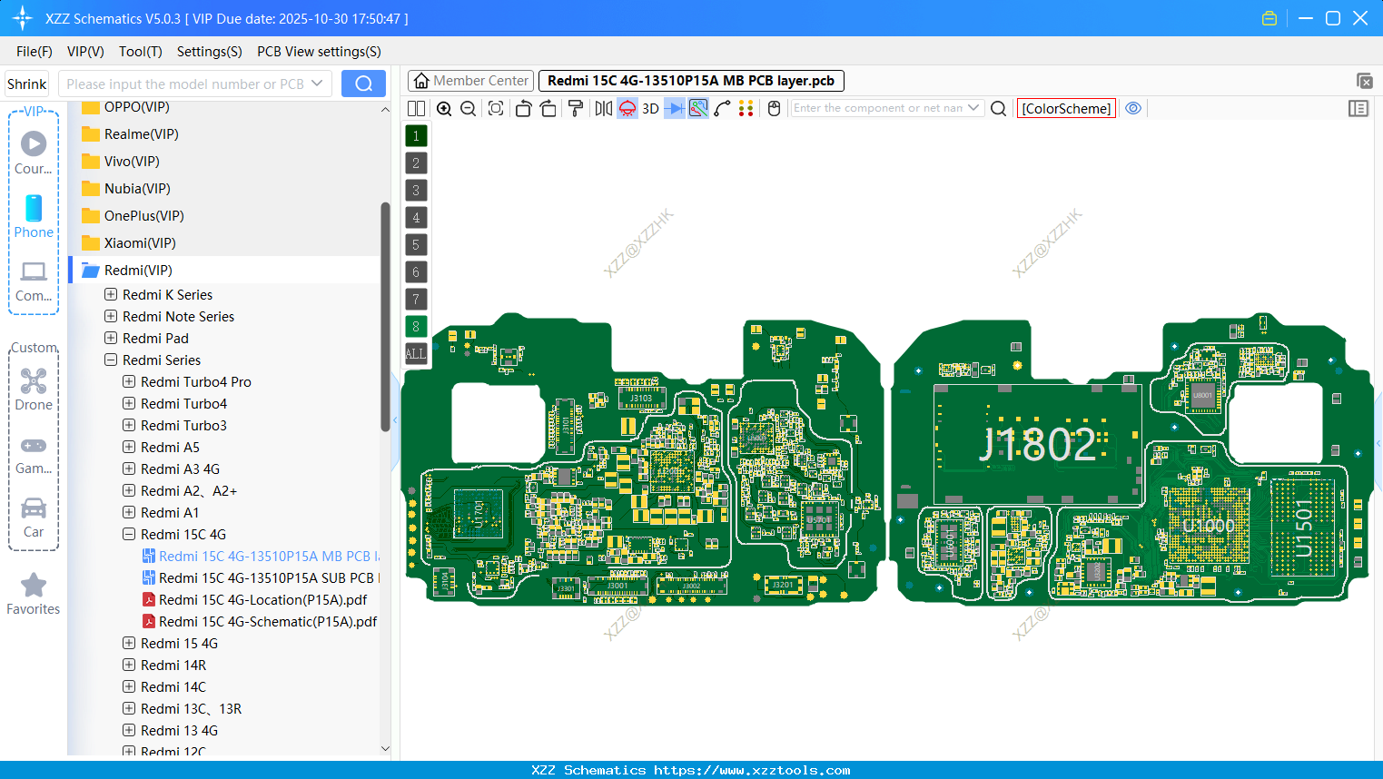 Redmi 15C 4G-13510P15A MB PCB Layer